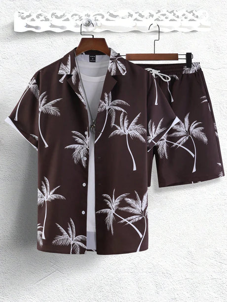 Tropisches Kleidung: Das Tropical Polo und Shorts Set für Männer